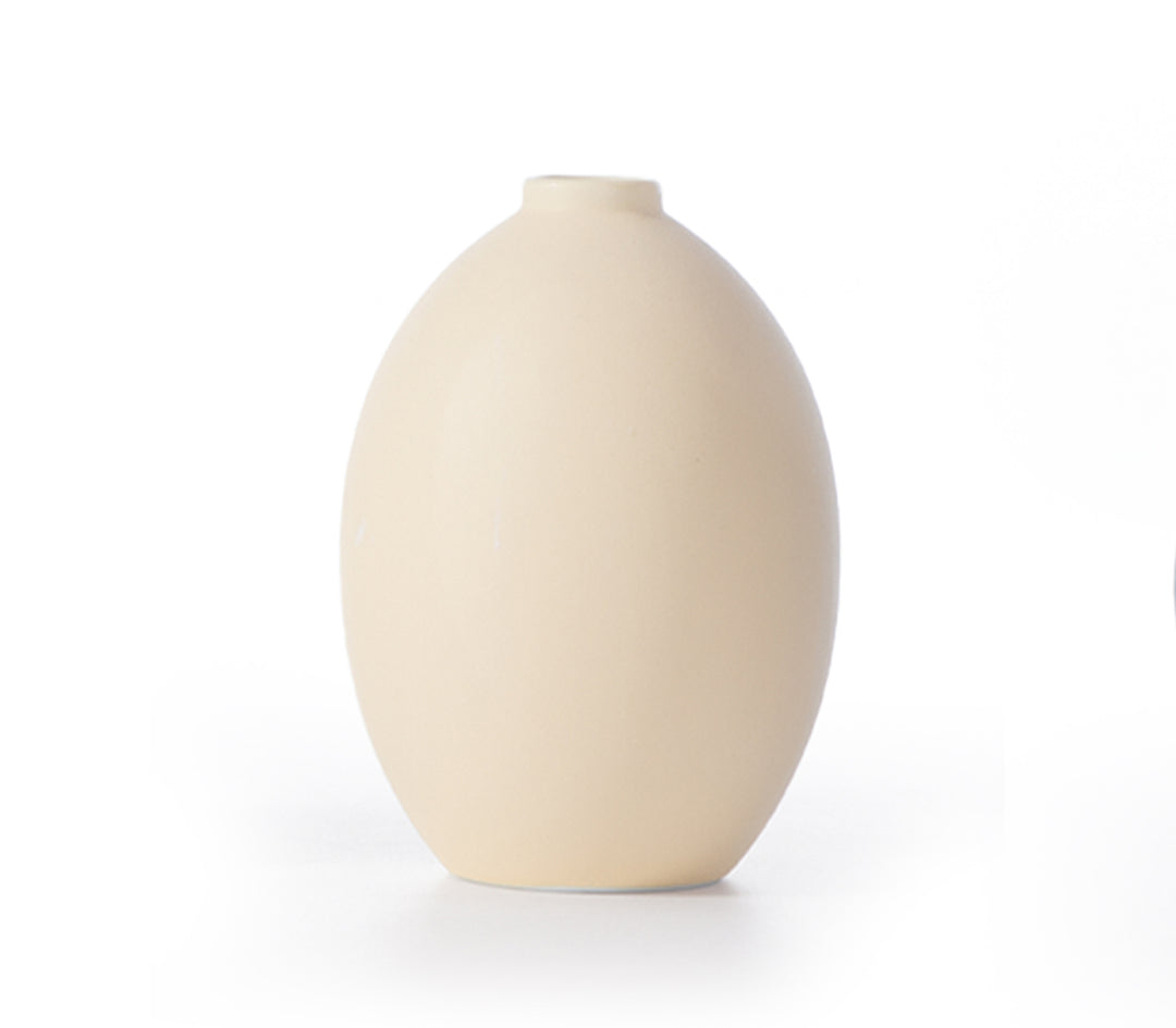 Βαζάκι Διακοσμητικό Κεραμικό Εκρού 8x12cm Nef-Nef Homeware