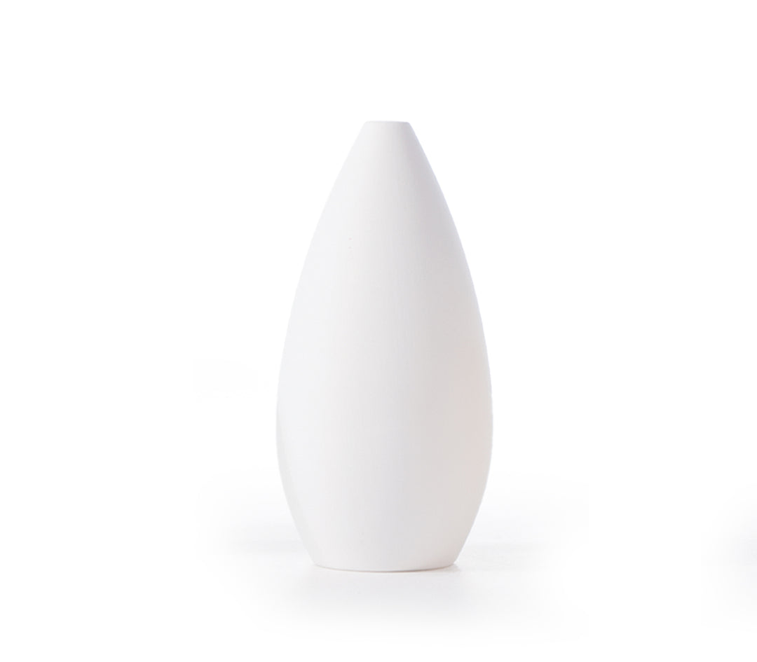 Βαζάκι Διακοσμητικό Κεραμικό Λευκό 8x17cm Nef-Nef Homeware