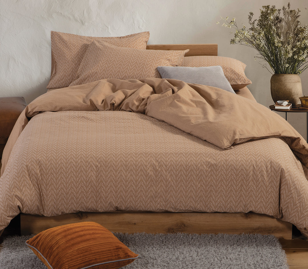 Σετ Σεντόνια Μονά Καφέ Suspen 170Χ270 Nef-Nef Homeware