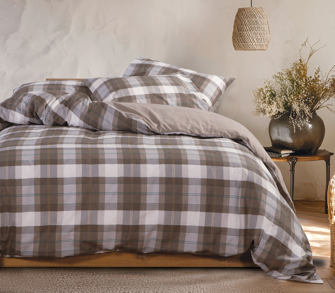 Σετ Σεντόνια Υπέρδιπλα Καφέ Racket Nef-Nef Homeware