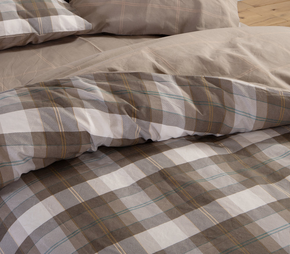 Σετ Σεντόνια Υπέρδιπλα Καφέ Racket Nef-Nef Homeware
