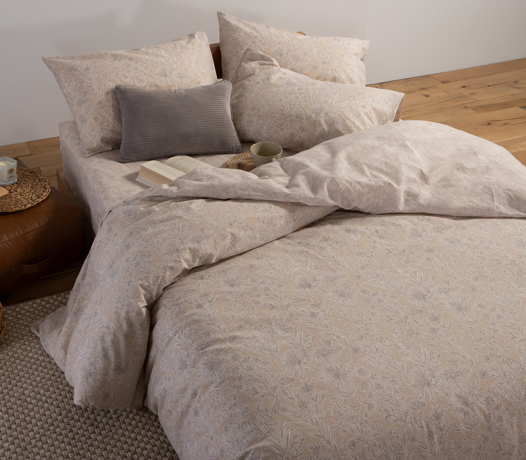 Σετ Παπλωματοθήκη Μονή Μπεζ Blucil 170Χ240 Nef-Nef Homeware