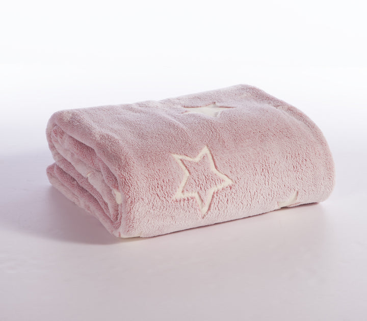 Παιδική Κουβέρτα Fleece Ροζ Πολυεστερική Starlight Nef-Nef Homeware