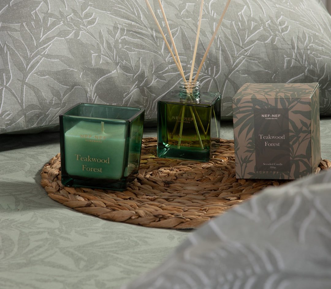 Αρωματικό Κερί Πράσινο Teakwood Forest Nef-Nef Homeware