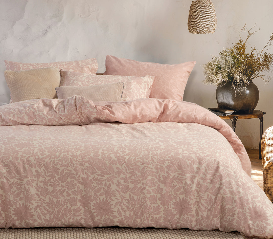 Σετ Φανελένια Σεντόνια King Size Ροζ Με Λάστιχο Issual Nef-Nef Homeware