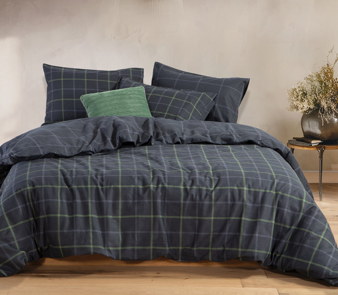 Σετ Φανελένια Σεντόνια Υπέρδιπλα Μπλε Naiberg Nef-Nef Homeware