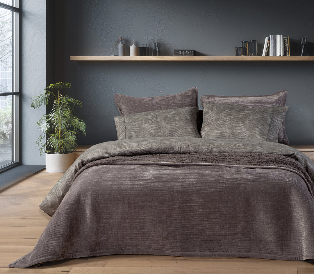 Κουβερλί Υπέρδιπλο Γκρι Brave Nef-Nef Homeware