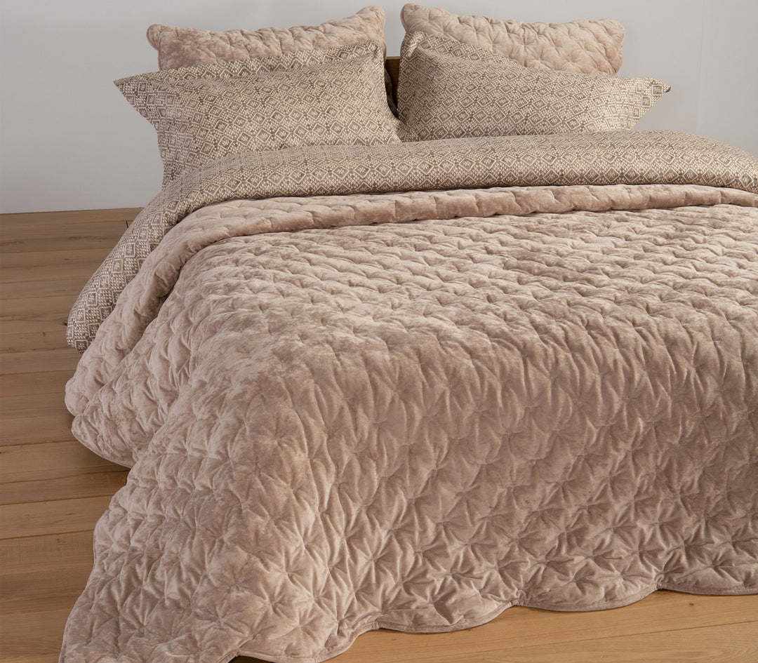 Κουβερλί Υπέρδιπλο Μπεζ Priver Nef-Nef Homeware