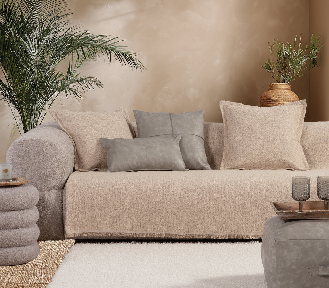 Ριχτάρι Πολυθρόνας Εκρού Alamo 170X180 Nef-Nef Homeware