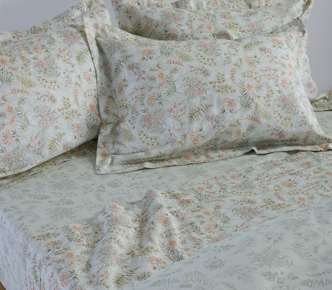 Σετ Σεντόνια King Size Βαμβακοσατέν Μέντα Blessing Nef-Nef Homeware