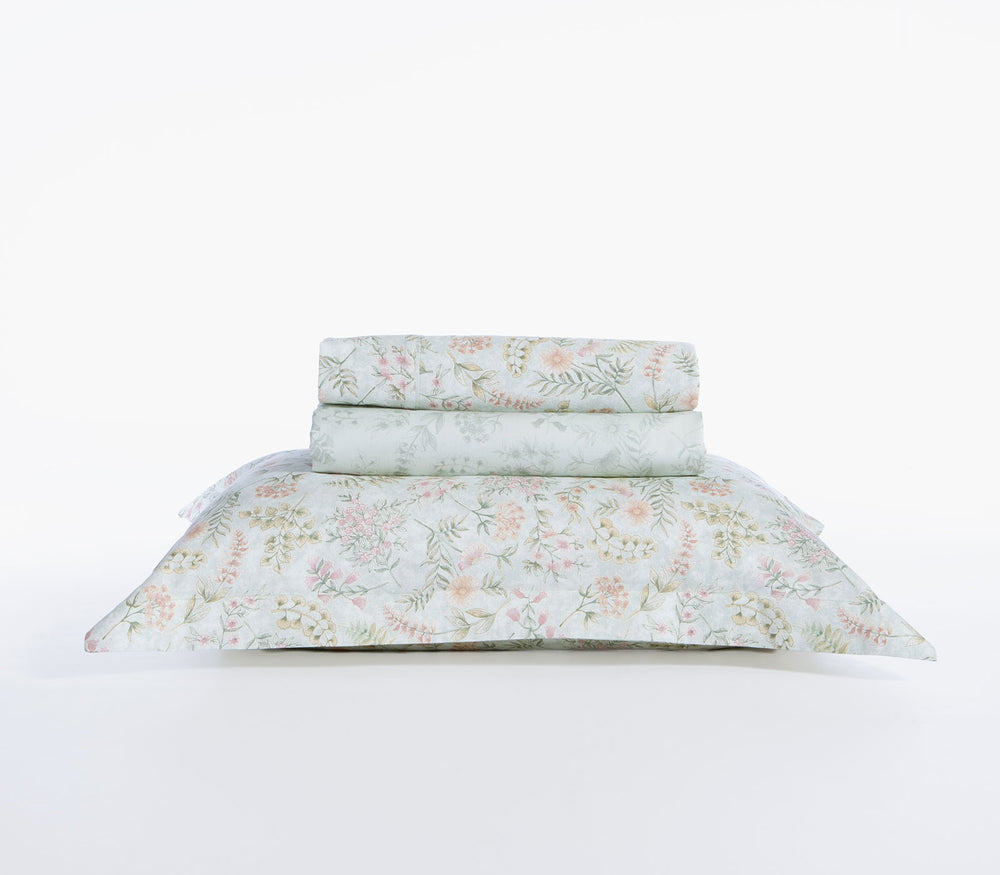 Σετ Σεντόνια King Size Βαμβακοσατέν Μέντα Blessing Nef-Nef Homeware