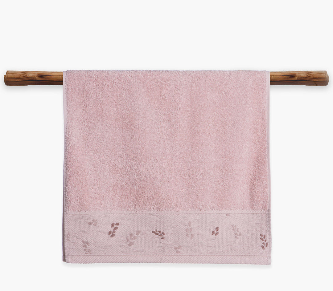 Πετσέτα Προσώπου Ροζ Βαμβακερή Sylia 50X90cm Nef-Nef Homeware
