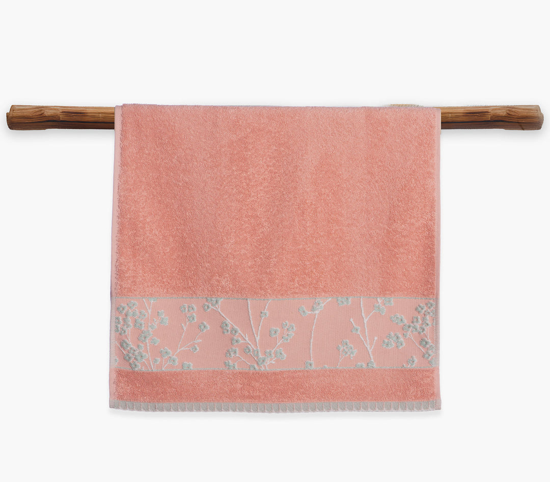 Πετσέτα Χεριών Κοραλί Βαμβακερή Floriva 30X50cm Nef-Nef Homeware
