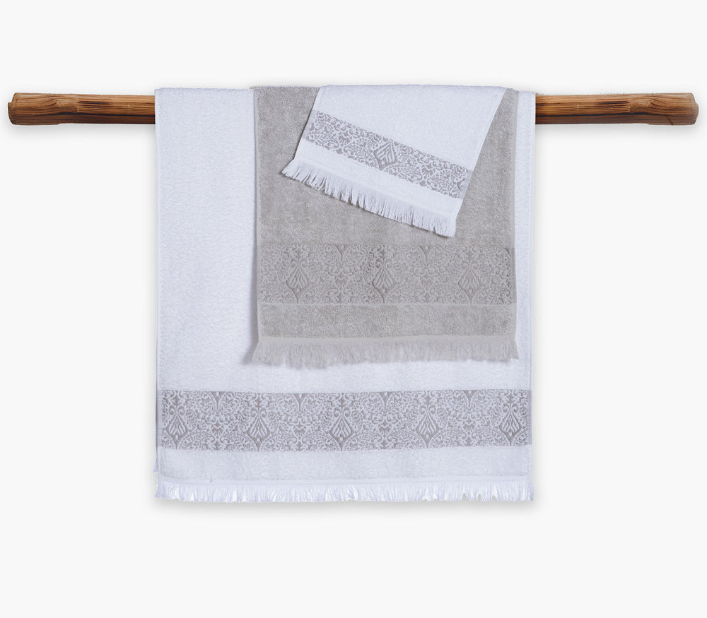 Πετσέτα Προσώπου Γκρι Βαμβακερή Jetrix 50X90cm Nef-Nef Homeware