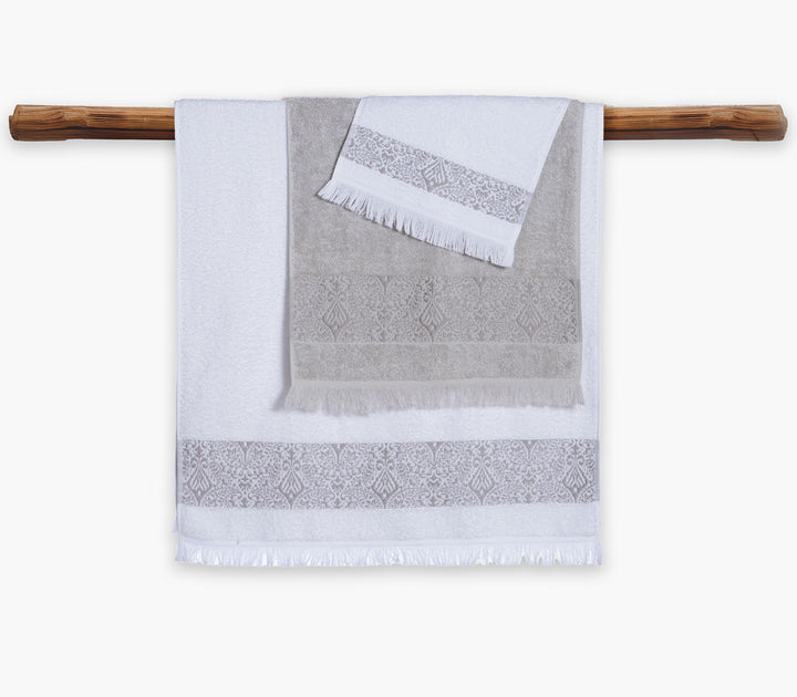Πετσέτα Προσώπου Γκρι Βαμβακερή Jetrix 50X90cm Nef-Nef Homeware