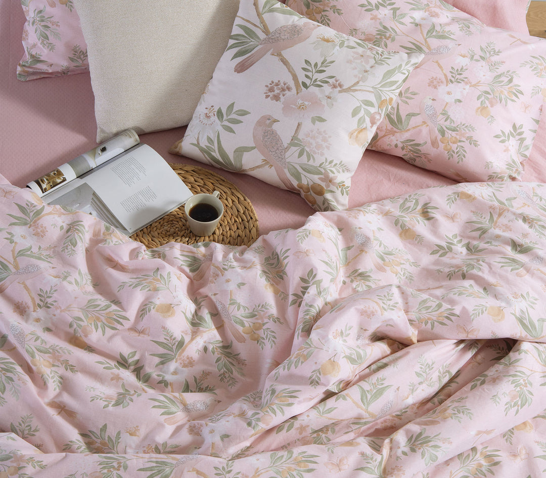 Σετ Σεντόνια Μονά Βαμβακερά Ροζ Dreamel Nef-Nef Homeware