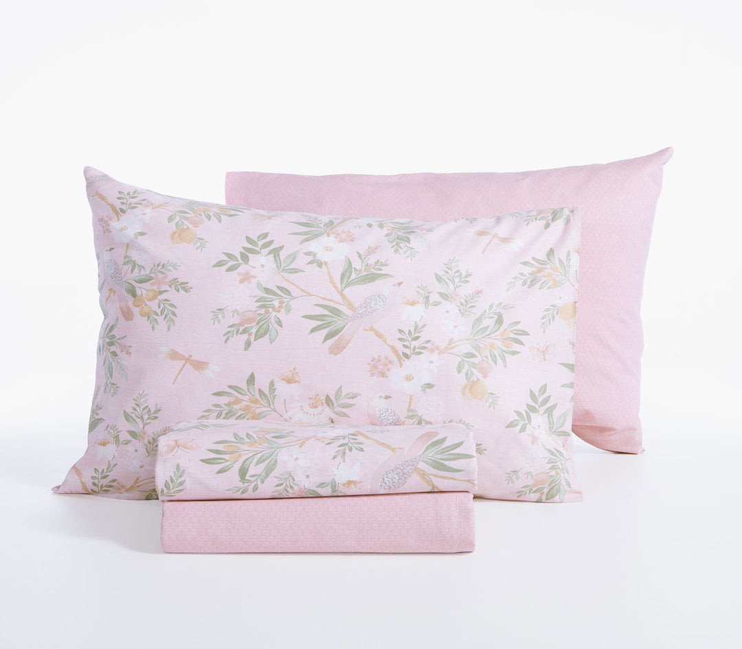 Σετ Σεντόνια Μονά Βαμβακερά Ροζ Dreamel Nef-Nef Homeware