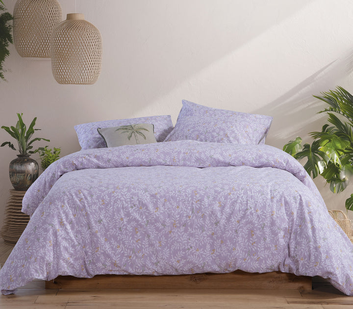 Σετ Σεντόνια Υπέρδιπλα Βαμβακερά Λιλά Cylia Nef-Nef Homeware