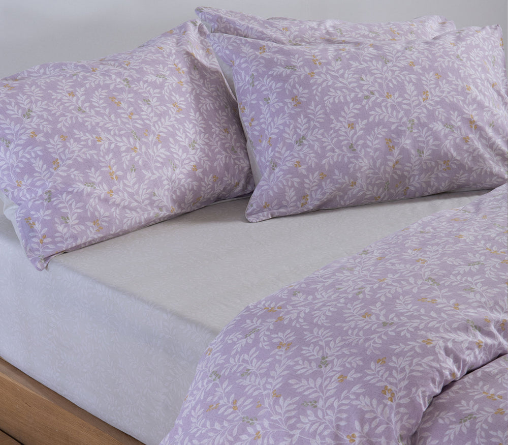 Σετ Σεντόνια Υπέρδιπλα Βαμβακερά Λιλά Cylia Nef-Nef Homeware