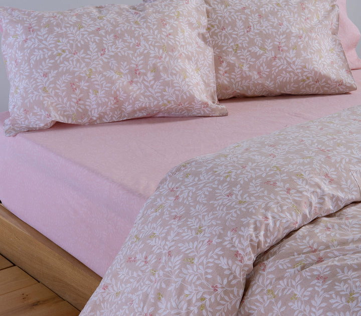 Σετ Σεντόνια Υπέρδιπλά Βαμβακερά Μπεζ Cylia Nef-Nef Homeware