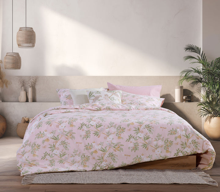 Σετ Σεντόνια Υπέρδιπλα Βαμβακερά Ροζ Dreamel Nef-Nef Homeware