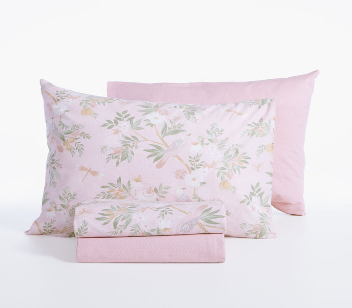 Σετ Σεντόνια Υπέρδιπλα Βαμβακερά Ροζ Dreamel Nef-Nef Homeware