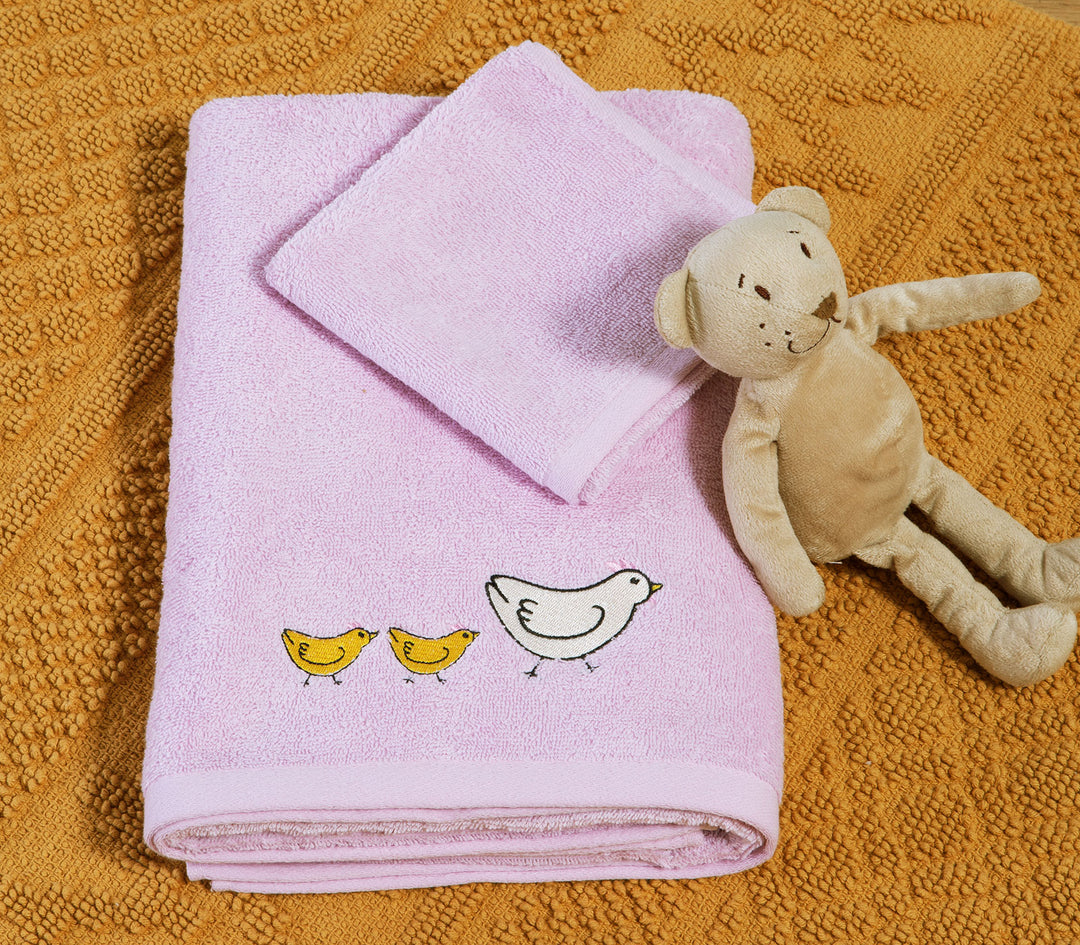 Βρεφικές Πετσέτες Λιλά Σετ 2τμχ Cute & Sweet Nef-Nef Homeware