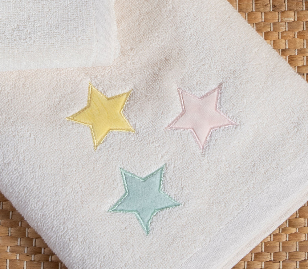 Βρεφικές Πετσέτες Εκρού Σετ 2τμχ Happy Nef-Nef Homeware