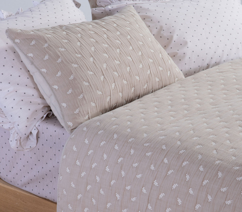 Κουβερλί Υπέρδιπλο Μπεζ Surreal Nef-Nef Homeware
