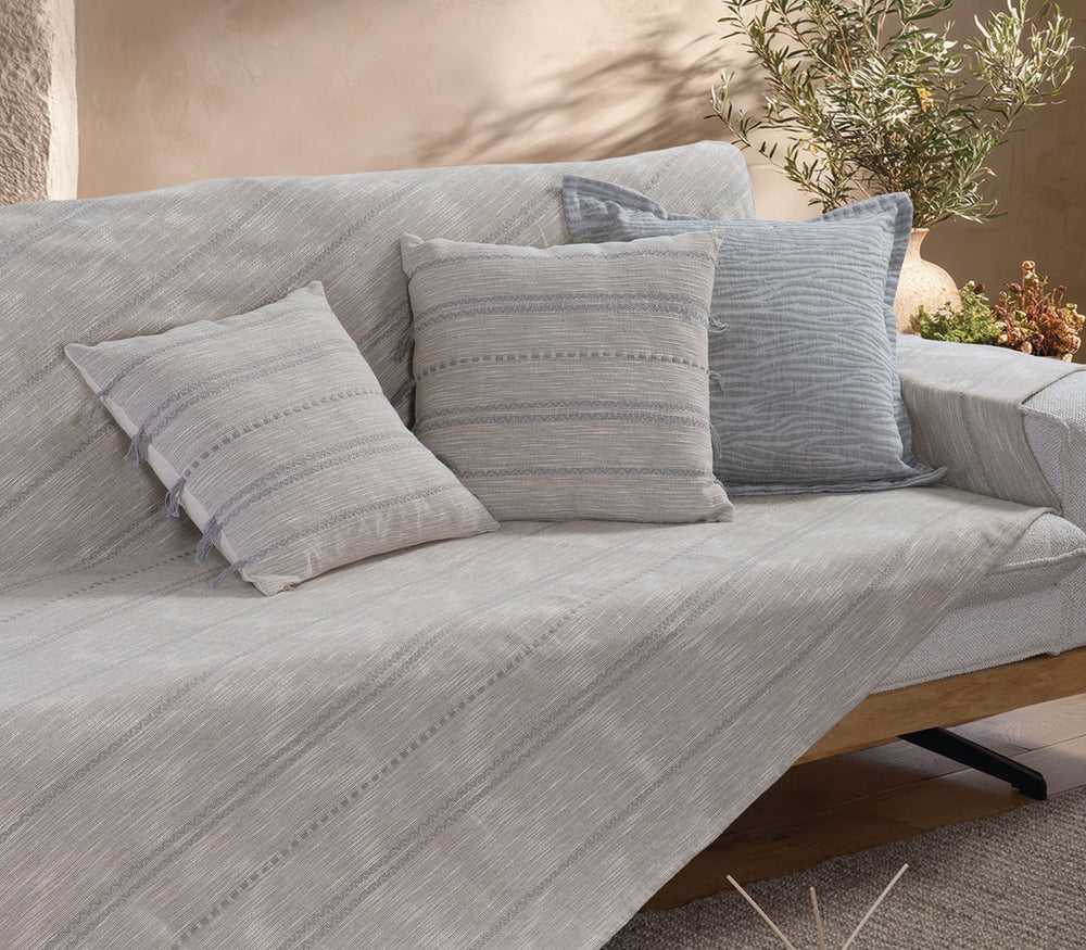Διακοσμητικό Μαξιλάρι Γκρι Bleeze 45X45cm Nef-Nef Homeware