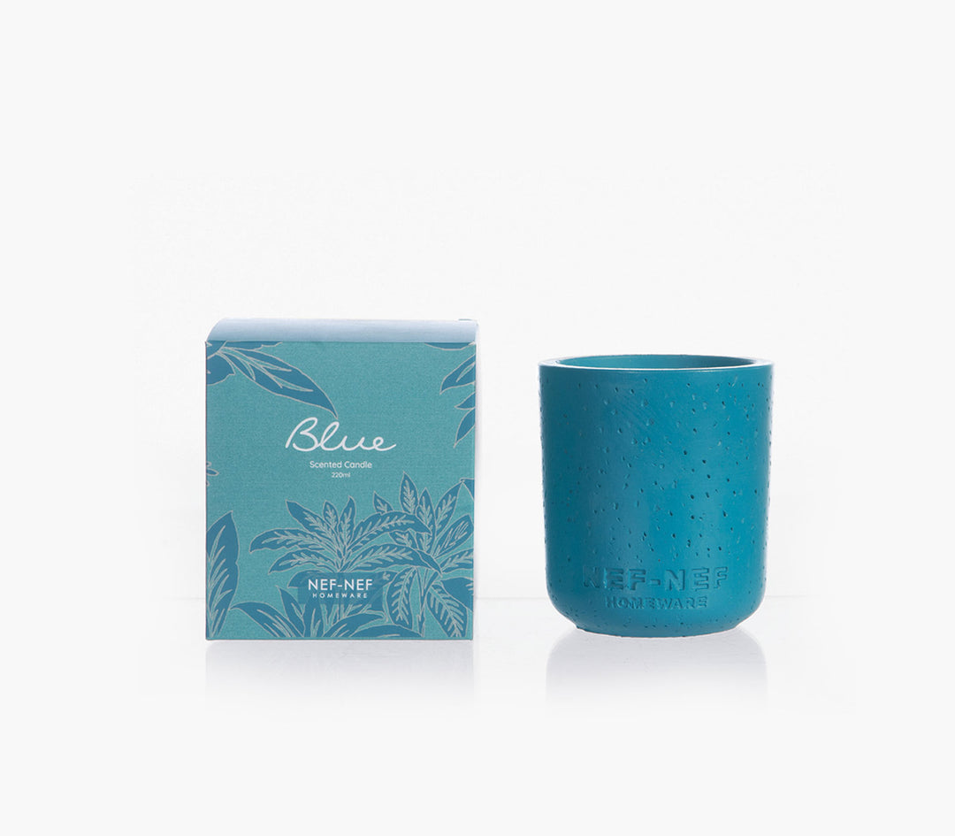 Αρωματικό Κερί Μπλε Blue 220gr Nef-Nef Homeware
