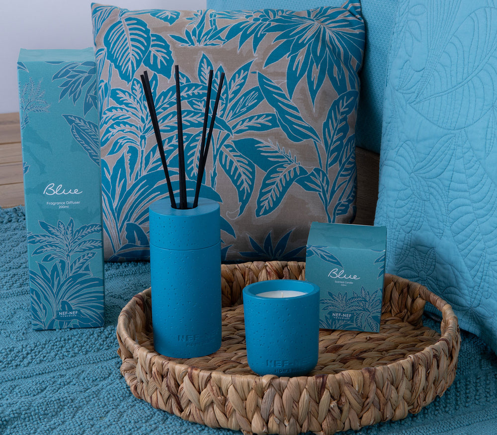 Αρωματικό Κερί Μπλε Blue 220gr Nef-Nef Homeware