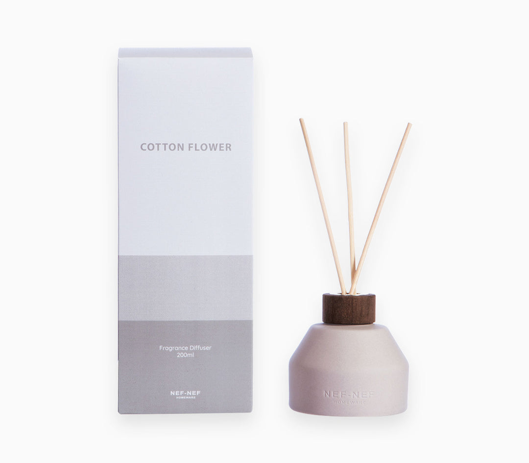 Αρωματικό Χώρου Με Στικς Γκρι Cotton Flower 200ml Nef-Nef Homeware