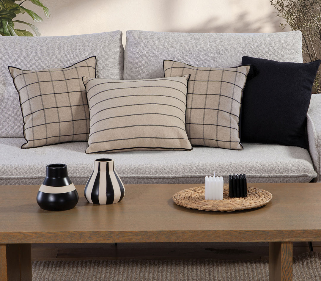 Διακοσμητικό Μαξιλάρι Μαύρο Unite 42X42cm Nef-Nef Homeware