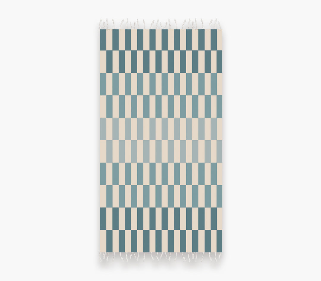 Πετσέτα Θαλάσσης Τιρκουάζ Storin 90X170cm Nef-Nef Homeware
