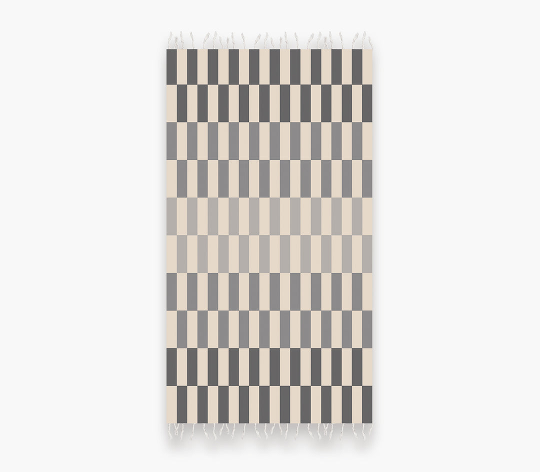 Πετσέτα Θαλάσσης Γκρι Storin 90X170cm Nef-Nef Homeware