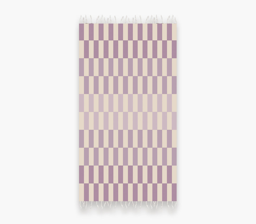 Πετσέτα Θαλάσσης Μωβ Storin 90X170cm Nef-Nef Homeware