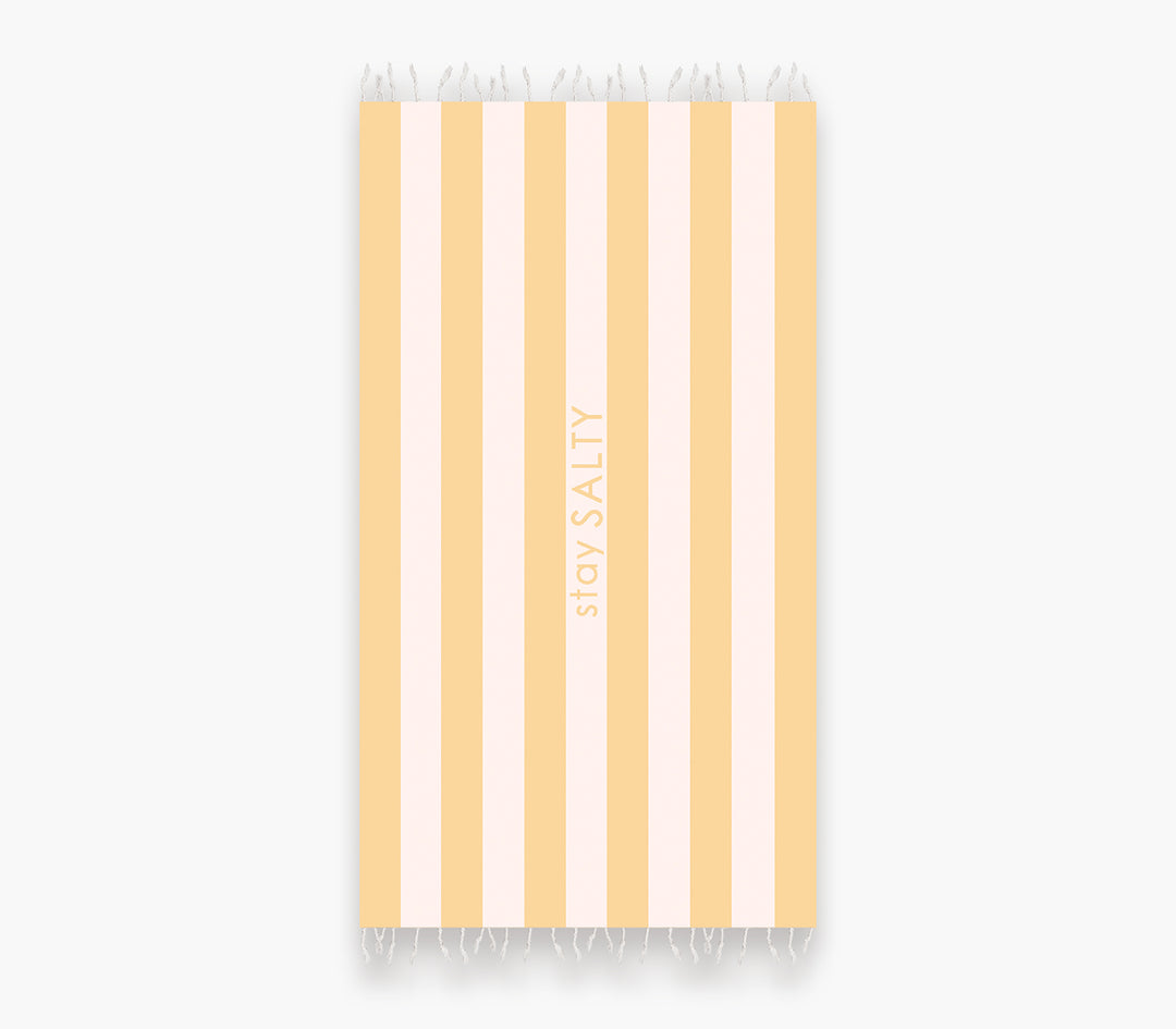 Πετσέτα Θαλάσσης Κίτρινη Smooth 90X170cm Nef-Nef Homeware