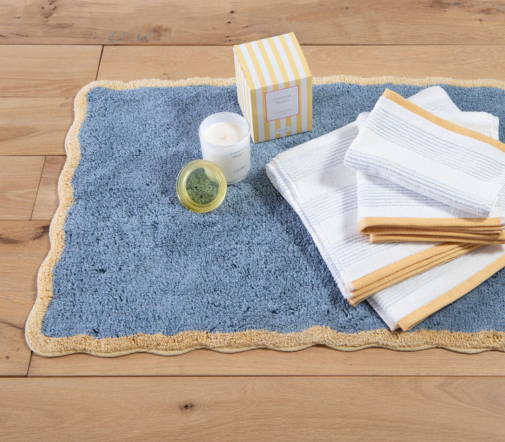Ταπέτο Μπάνιου Μπλε Βαμβακερό Vertia 60X90cm Nef-Nef Homeware