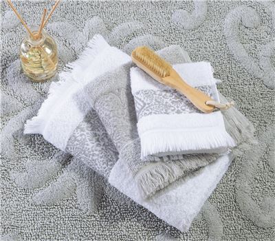 Ταπέτο Μπάνιου Γκρι Βαμβακερό Jetrix 60X90cm Nef-Nef Homeware