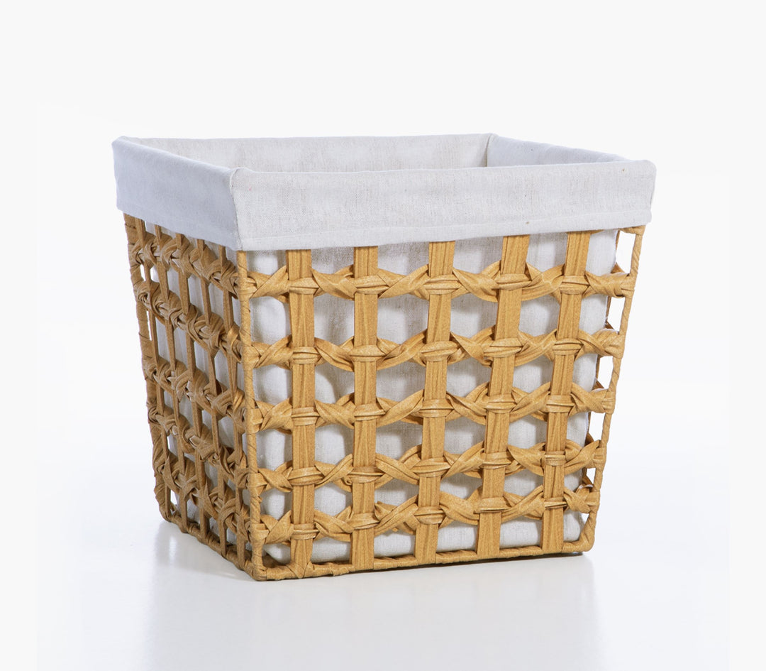 Καλάθι Μπεζ από Πολυπροπυλένιο Verde 33X33X30cm Nef-Nef Homeware