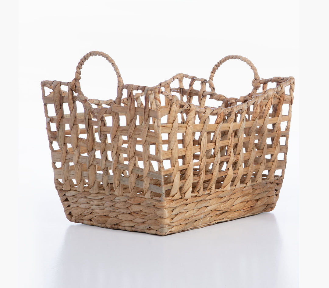 Καλάθι Μπεζ από Υάκινθο Grant 42,5X31X28X34cm Nef-Nef Homeware