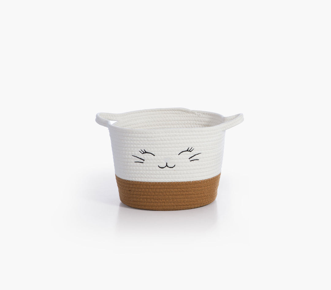 Καλάθι Μπεζ από Βαμβακερό Σχοινί Hilda 36X24X23cm Nef-Nef Homeware