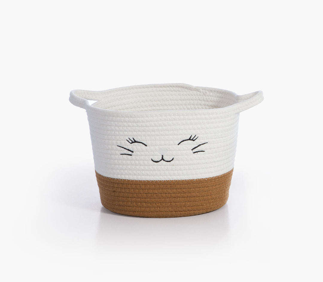 Καλάθι Μπεζ από Βαμβακερό Σχοινί Hilda 39X27X5cm Nef-Nef Homeware