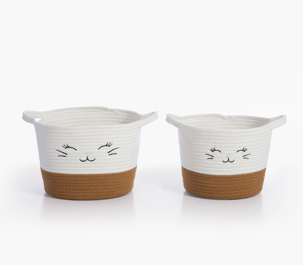 Καλάθι Μπεζ από Βαμβακερό Σχοινί Hilda 39X27X5cm Nef-Nef Homeware
