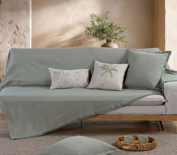 Ριχτάρι Διθέσιου Καναπέ Πράσινο Loen 170X250cm Nef-Nef Homeware