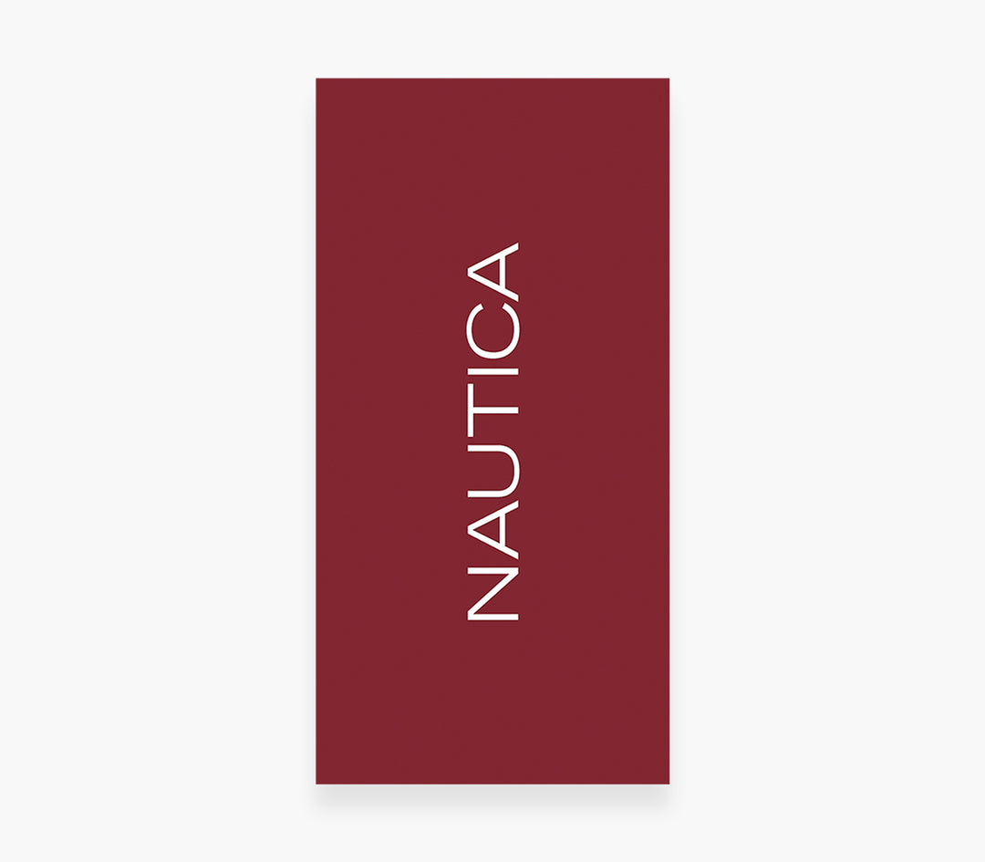 Μονόχρωμη Πετσέτα Θαλάσσης Κόκκινη Nau Logo 80Χ160cm Nef-Nef Homeware
