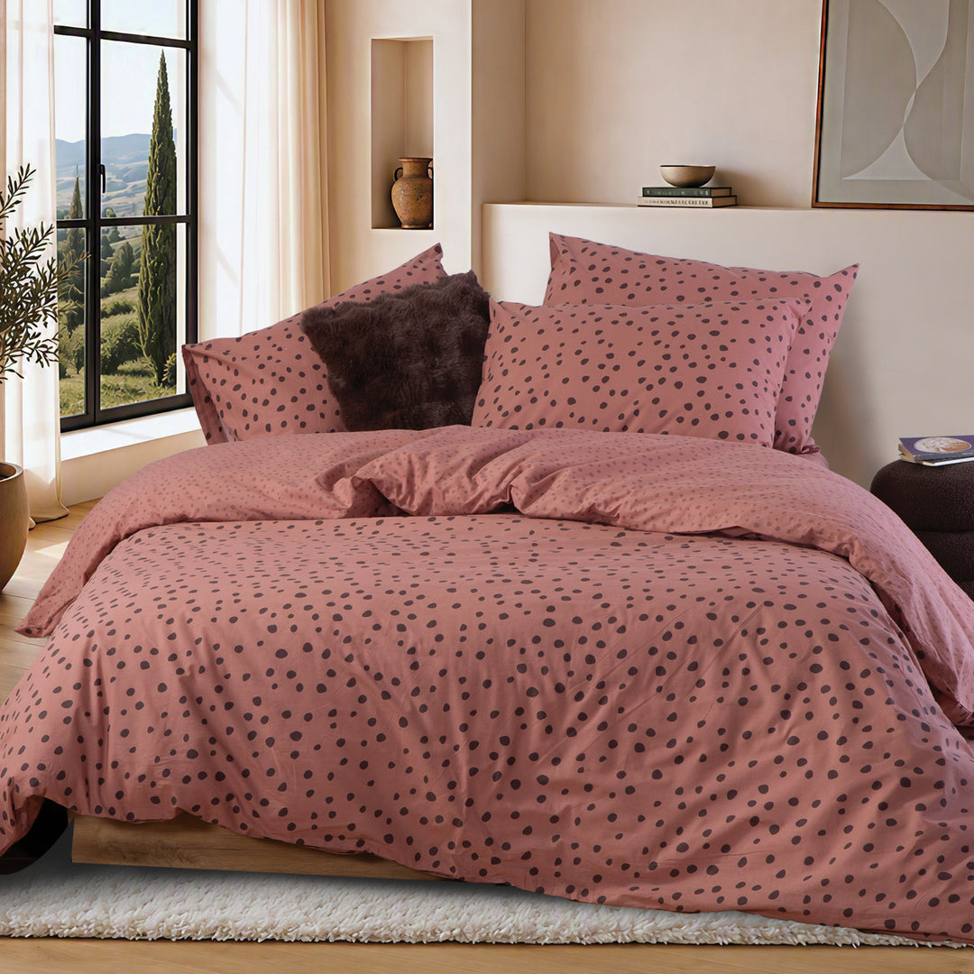 Σετ Σεντόνια Μονά Βαμβακερά Ροζ Trust Nef-Nef Homeware