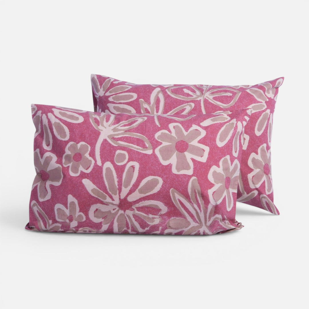 Μαξιλαροθήκη Ύπνου Βαμβακερή Μπορντό Harmony Nef-Nef Homeware