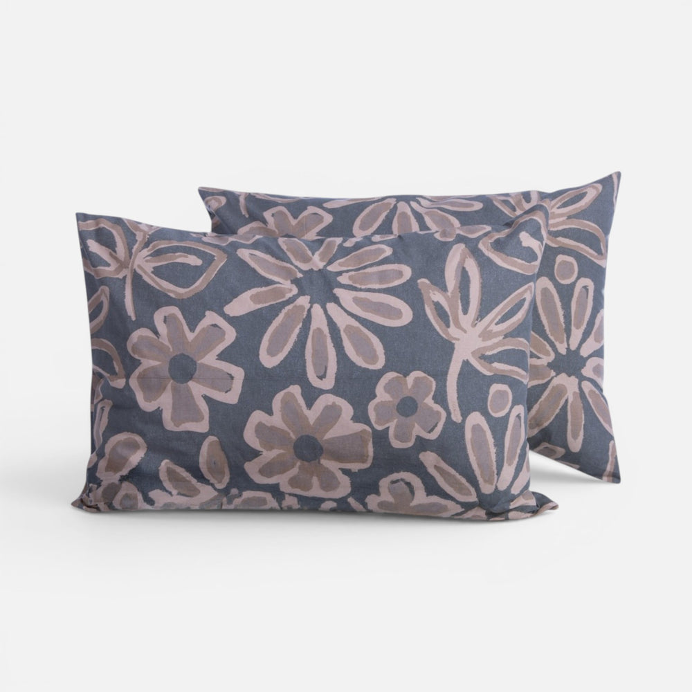 Μαξιλαροθήκη Ύπνου Βαμβακερή Γκρι Harmony Nef-Nef Homeware